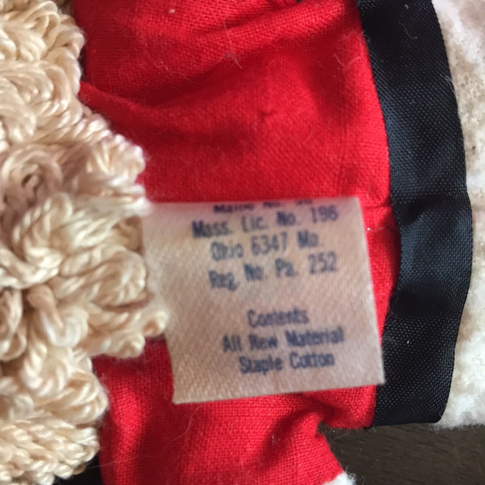 Vintage Hallmark Cards Cloth Mr. Santa Claus and Mrs. Claus Mini Plush Rag Dolls - Picture 6 of 8
